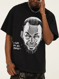 Men's Graphic Round Neck Short Sleeve T-Shirt
