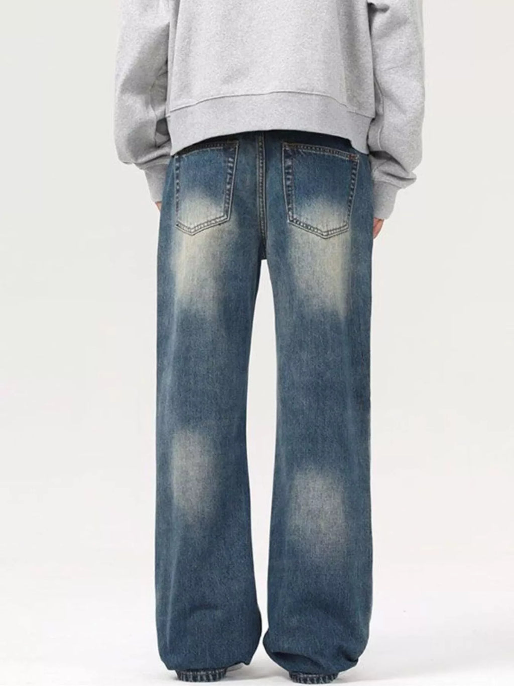 Men's Vintage Wash Loose Fit Jeans