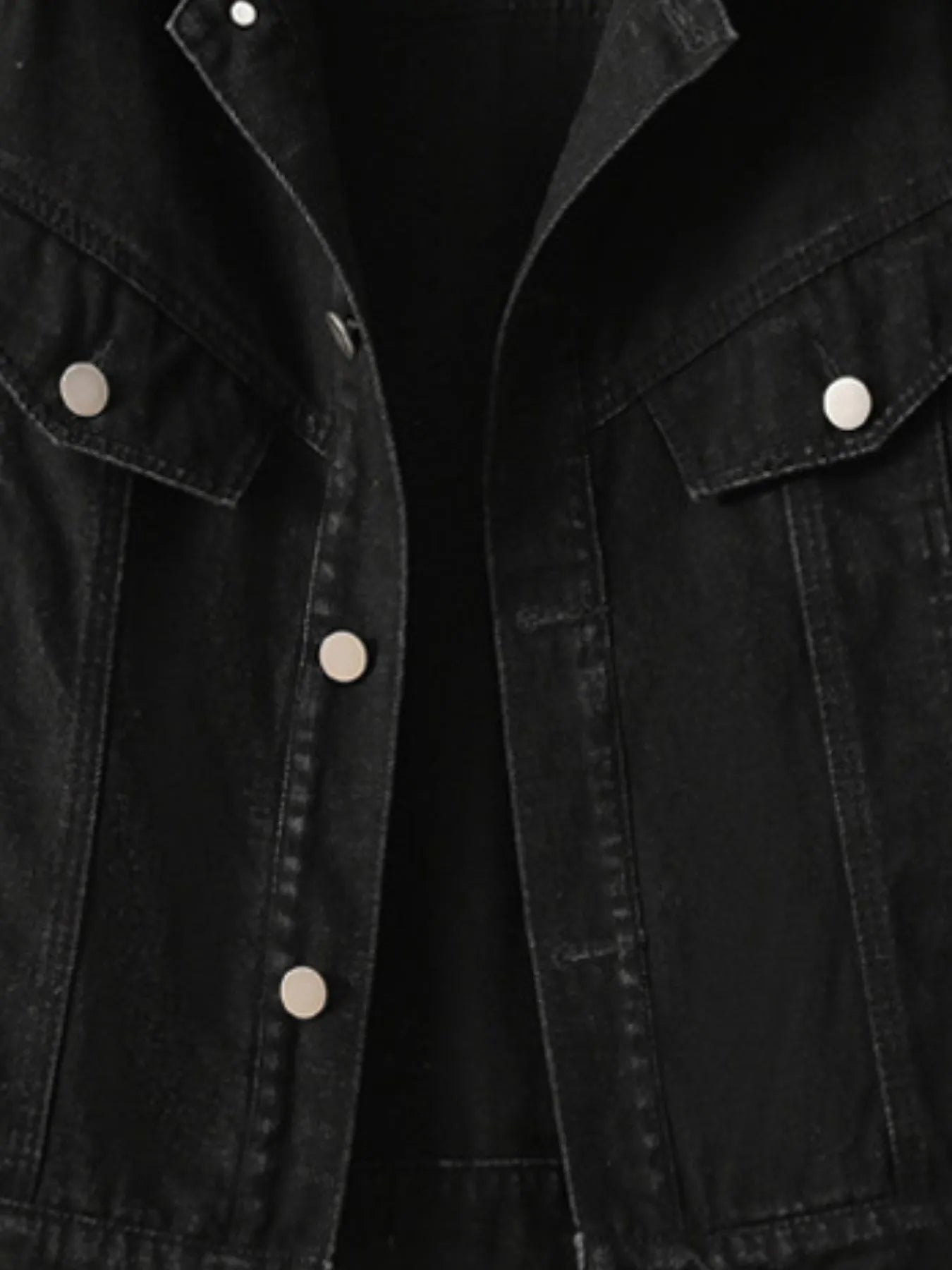 Button Up Long Sleeve Denim Jacket