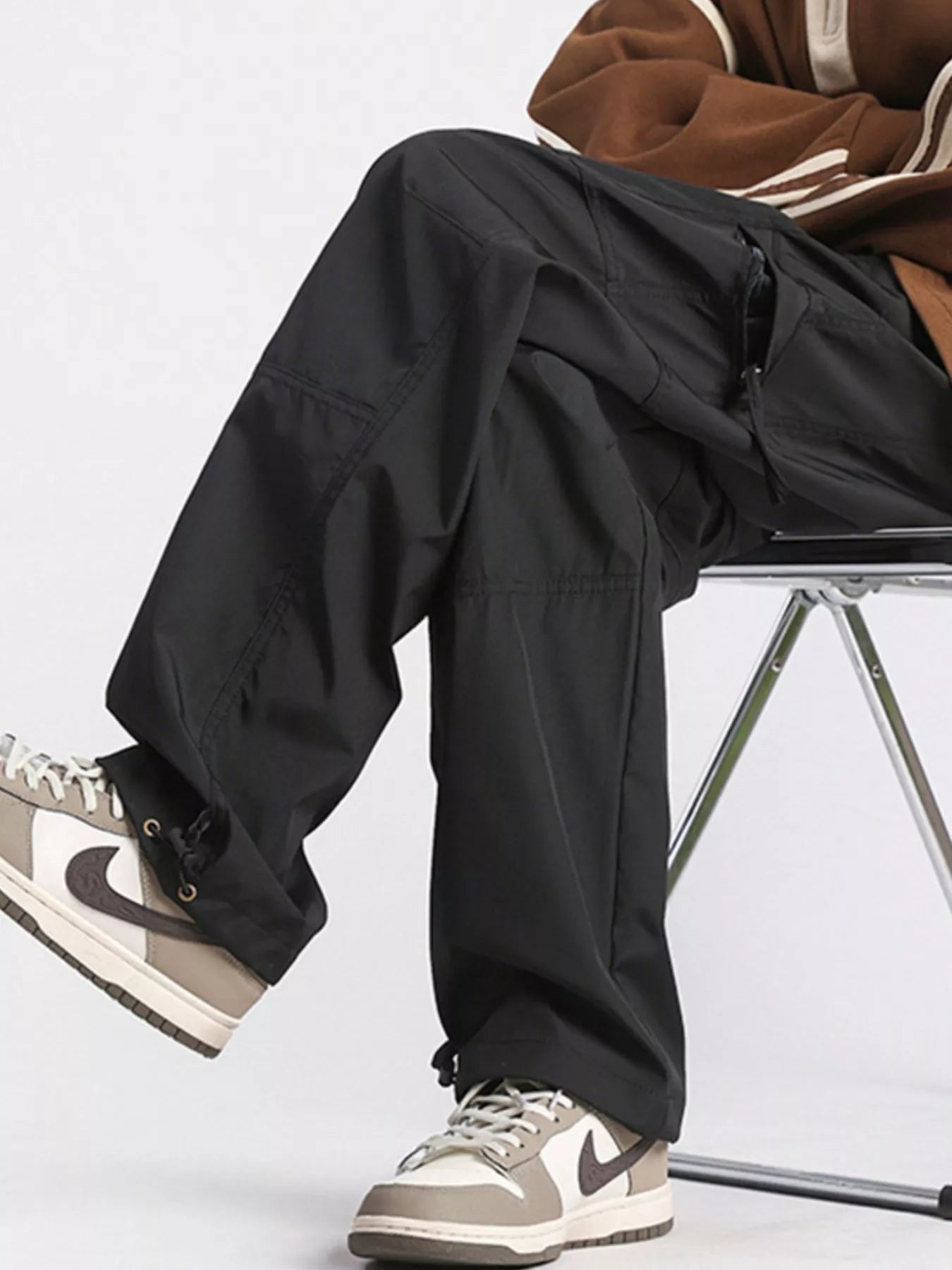 Men's Full Size Wide Leg Cargo Pants Plus Size