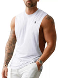 Men's Full Size Round Neck Tank Top Plus Size
