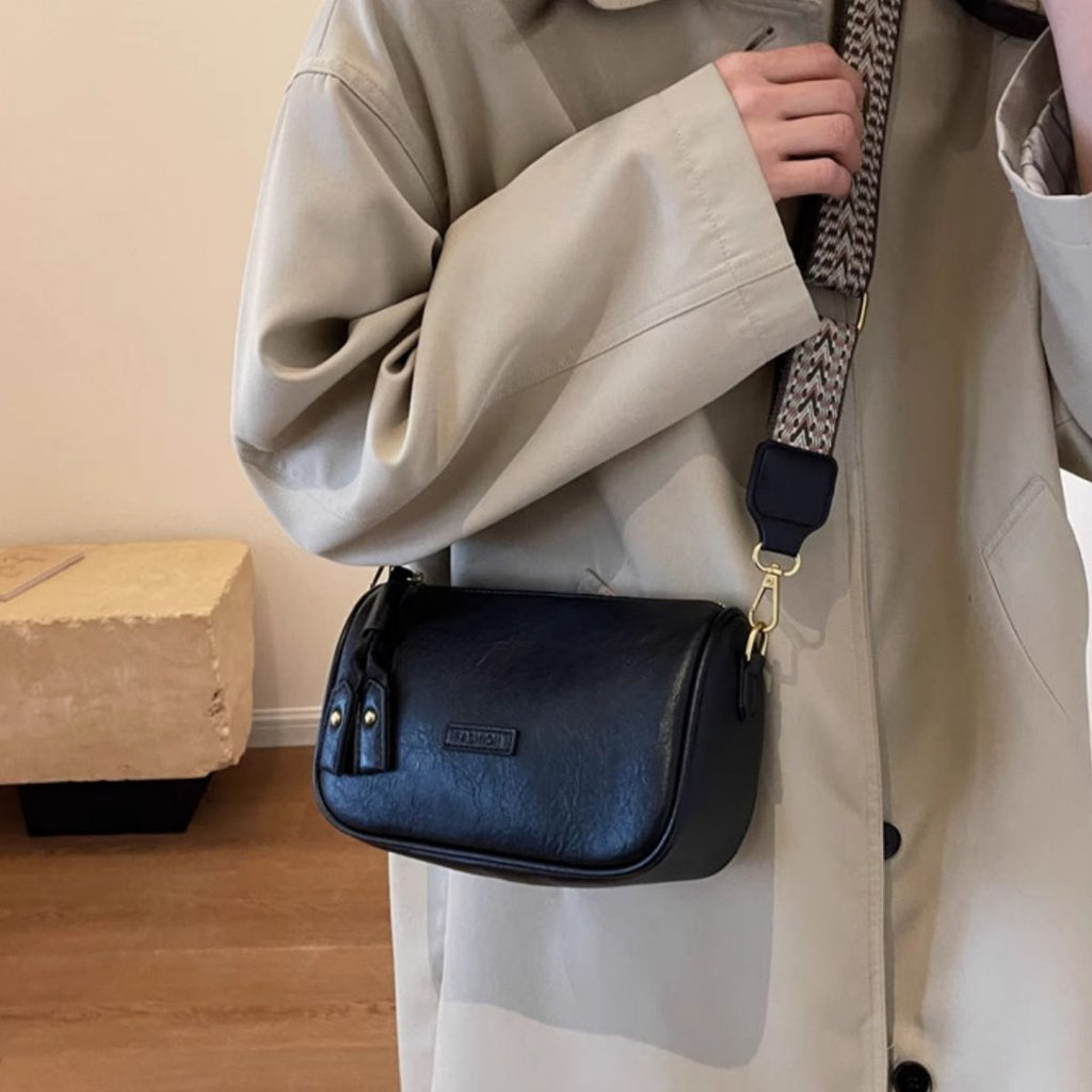 Wide Strap Crossbody Bag