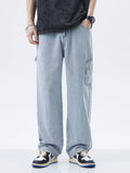Men's Full Size Washed Wide Leg Jeans Plus Size