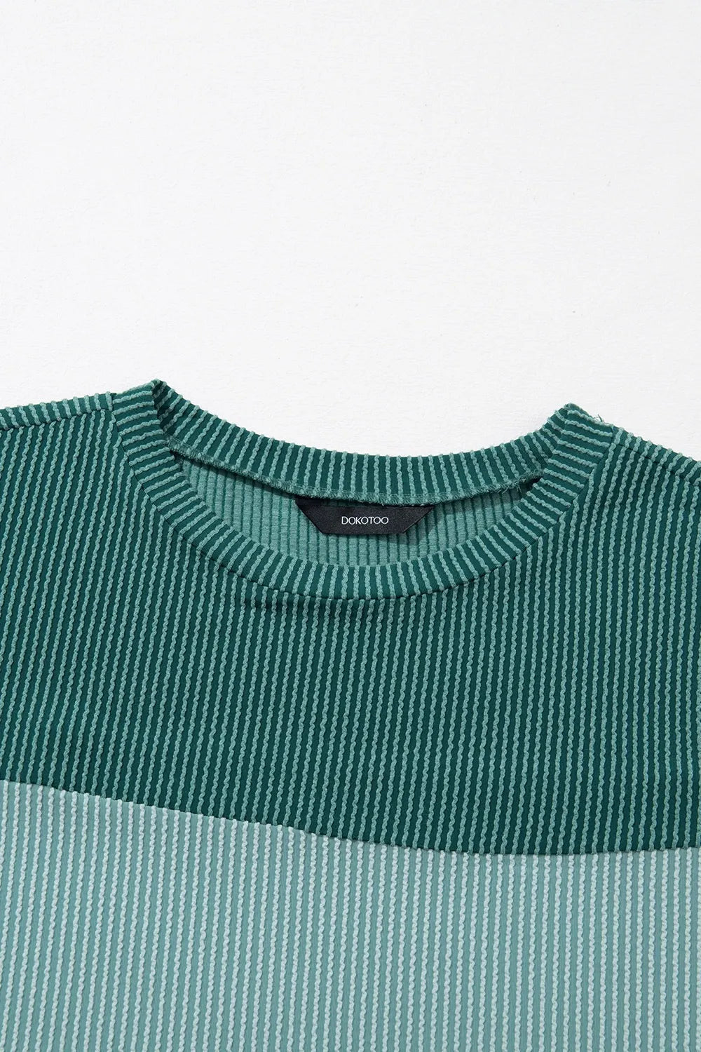 Color Block Round Neck Short Sleeve T-Shirt