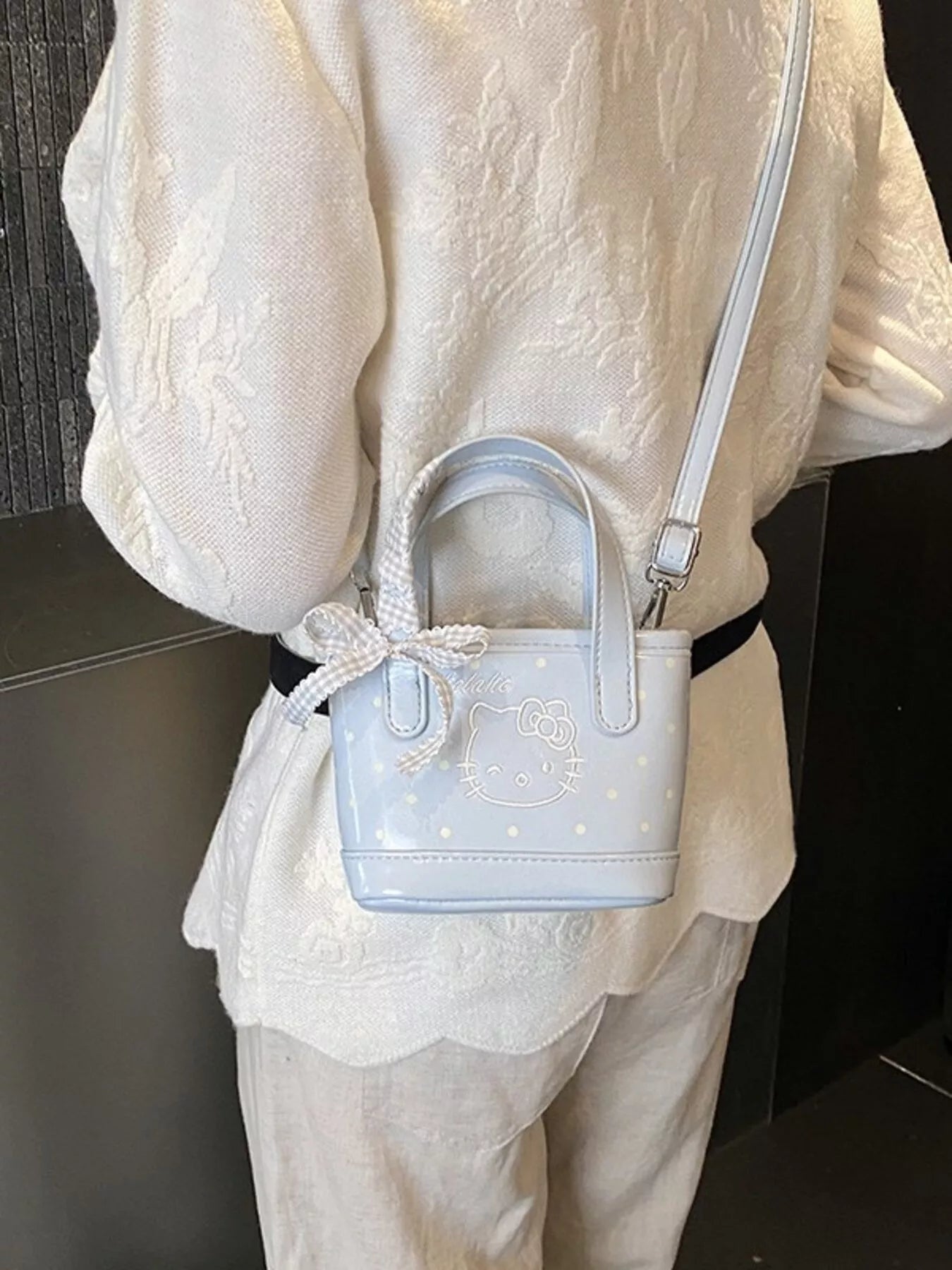 Polka Dot Mini Crossbody Bag