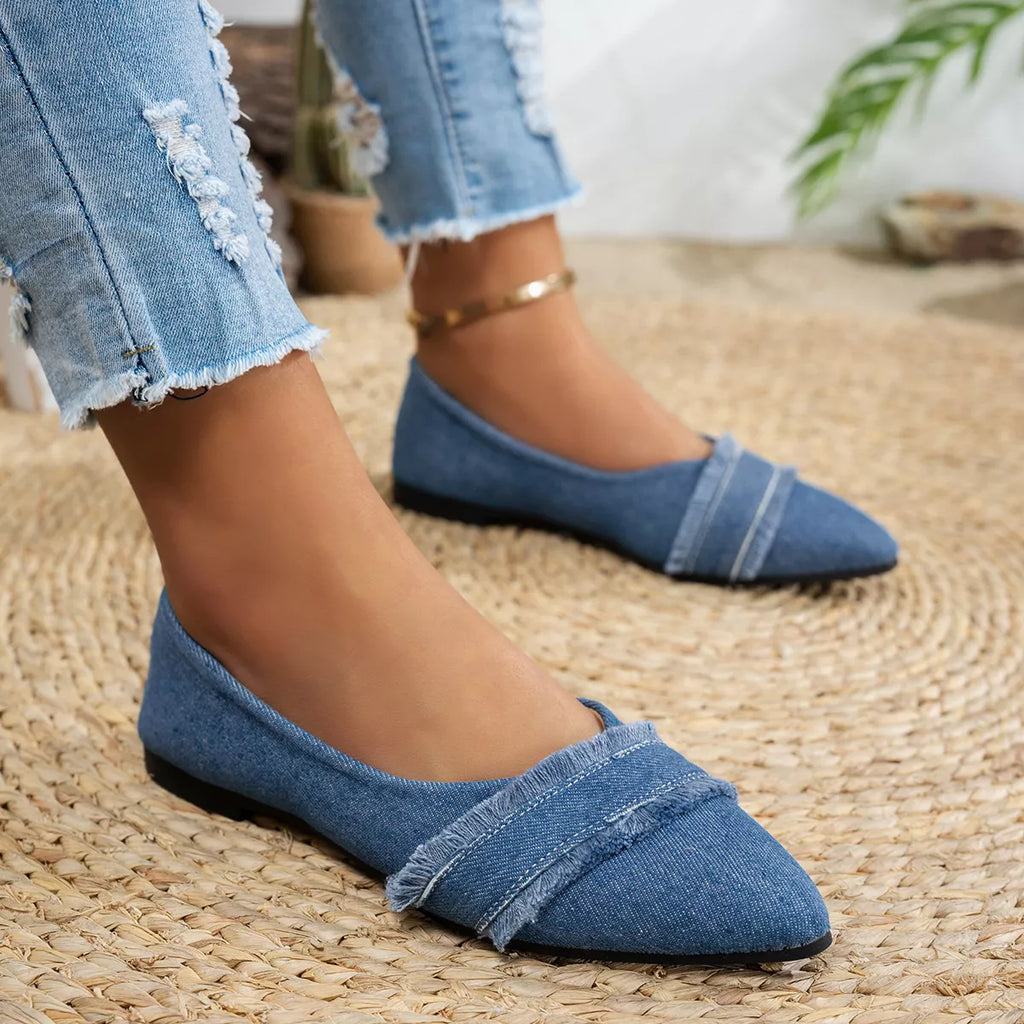 Point Toe Flats Slip-Ons