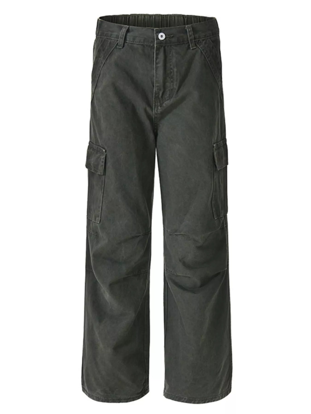 Men's Full Size Wide Leg Cargo Pants Plus Size