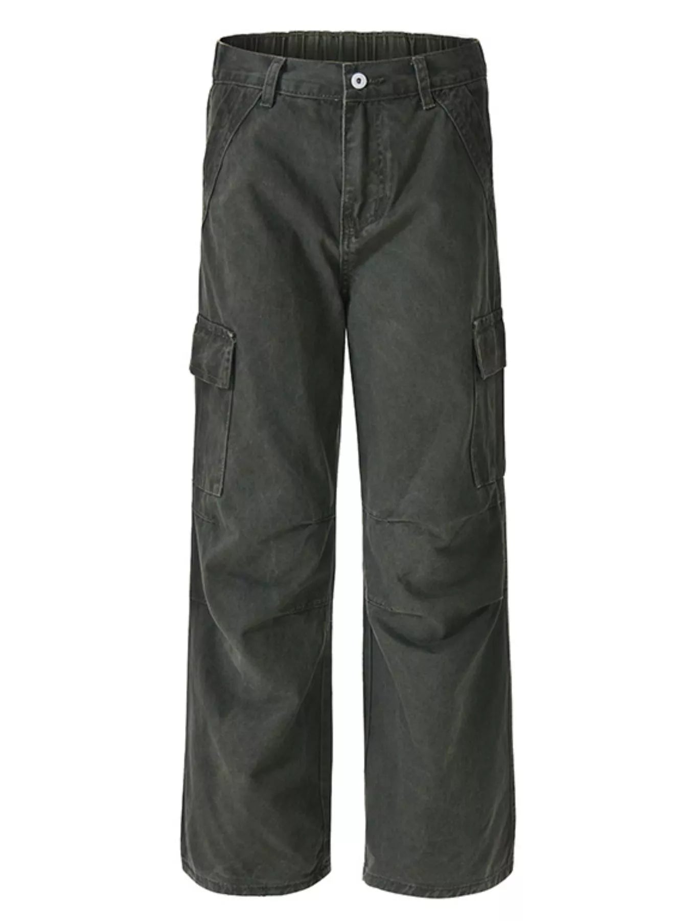 Men's Full Size Wide Leg Cargo Pants Plus Size