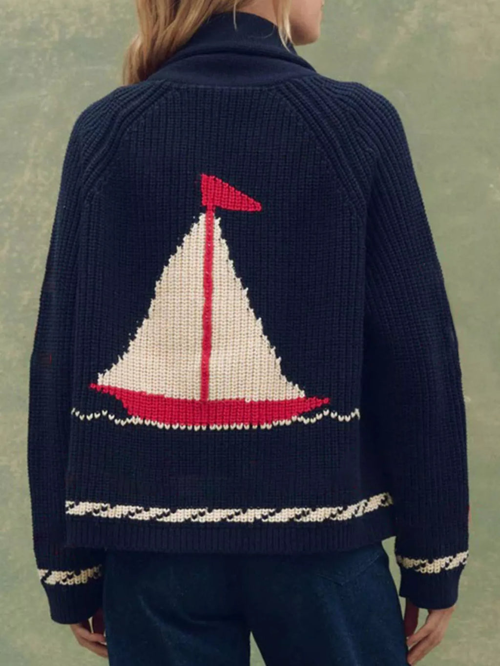 Open Front Long Sleeve Cardigan