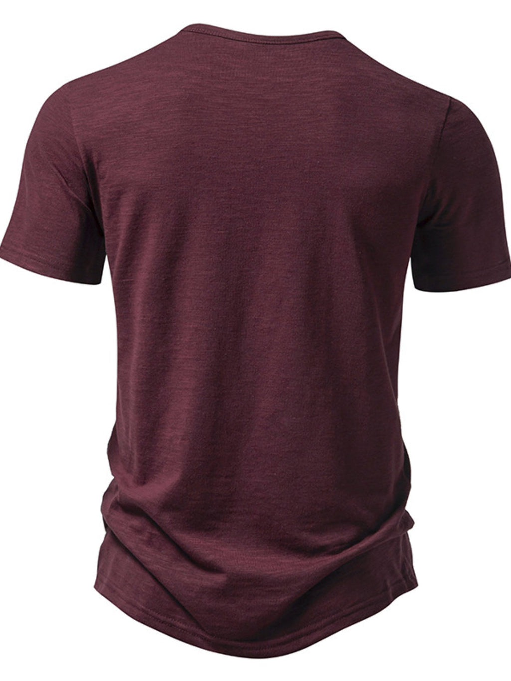Men's Casual Button Detail T-Shirt
