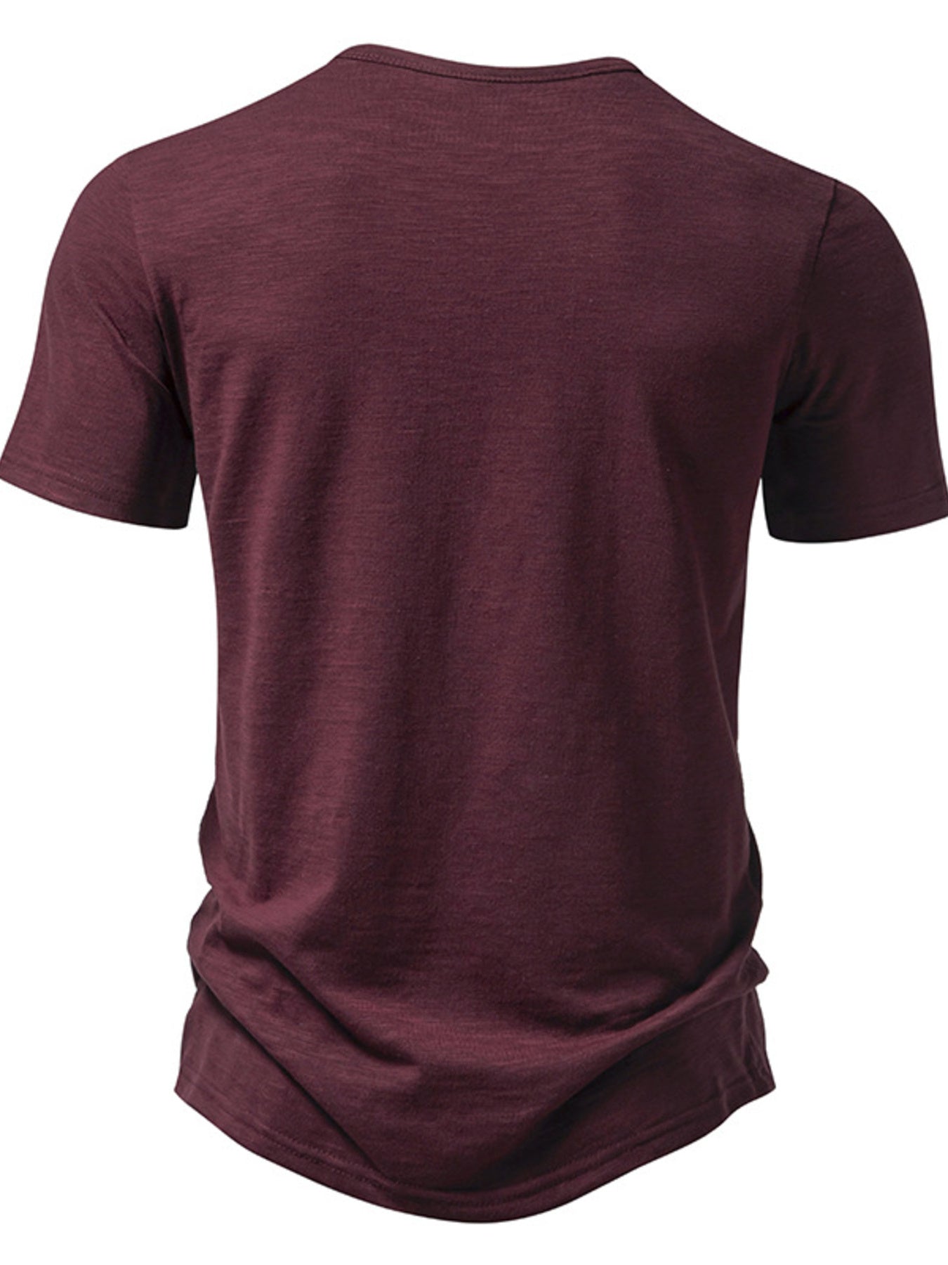Men's Casual Button Detail T-Shirt