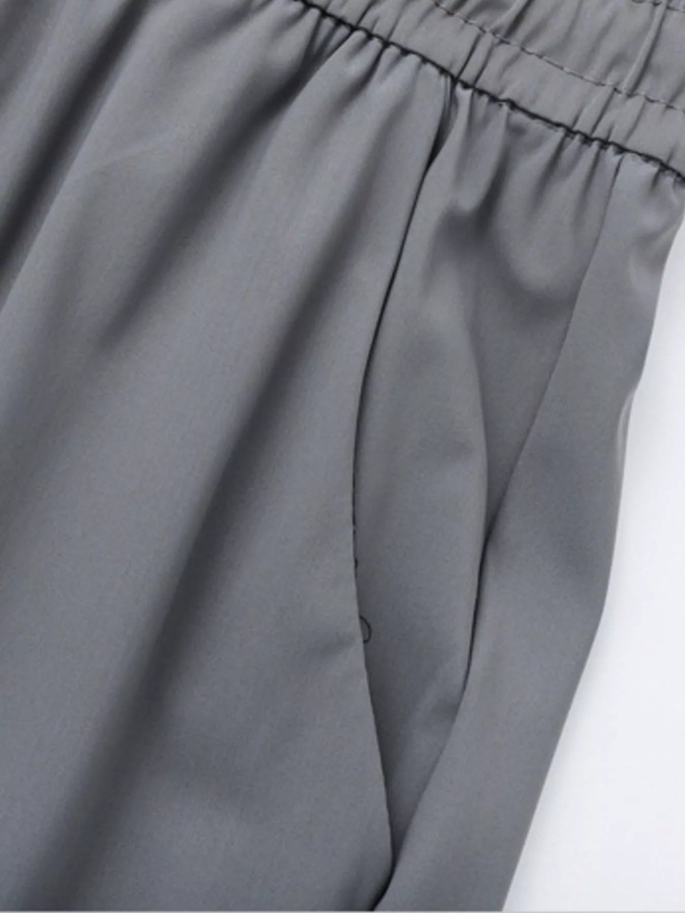 Men's Plus Size Casual Drawstring Wide-Leg Pants