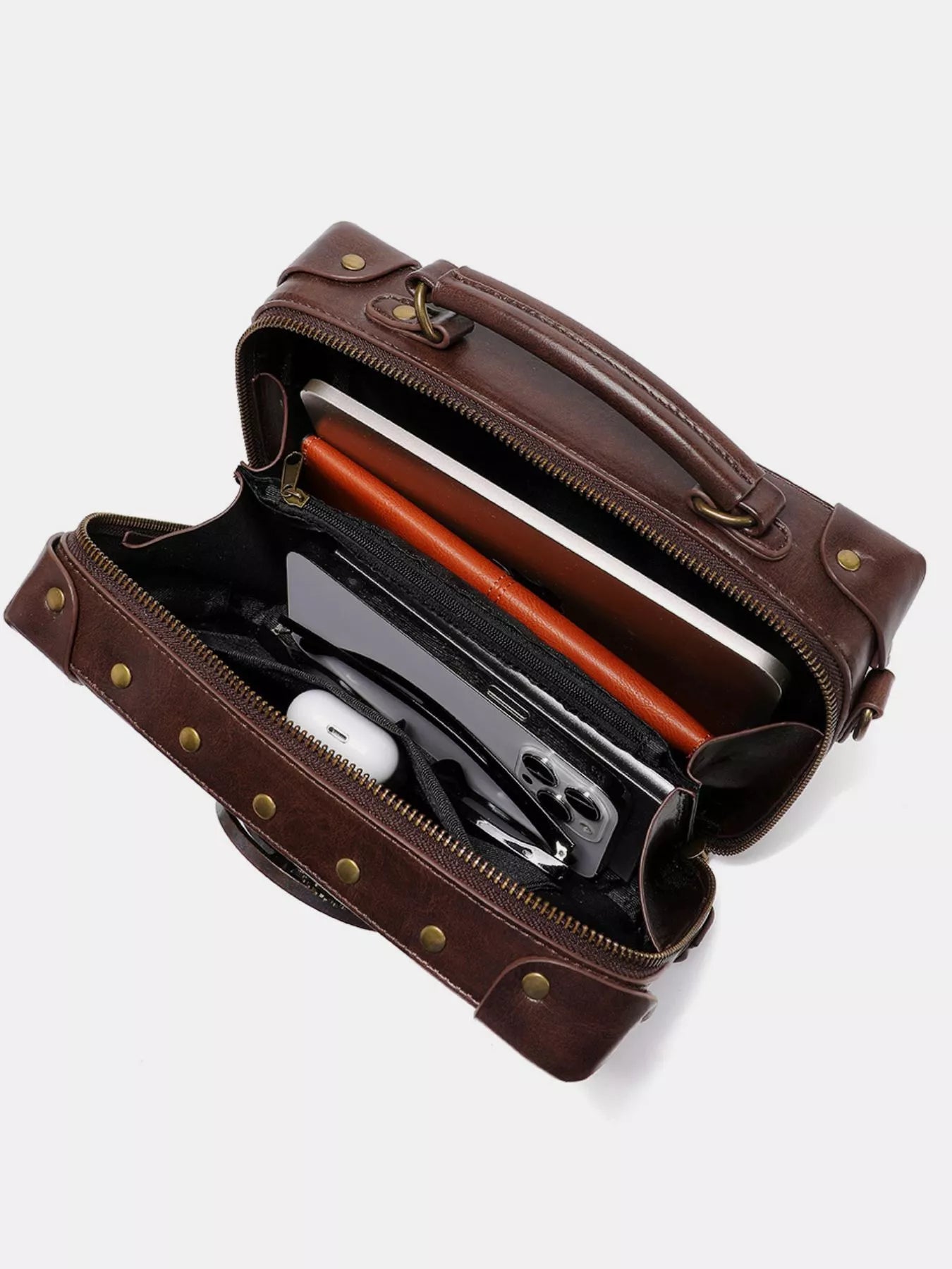Steampunk Clockwork Design Crossbody Bag