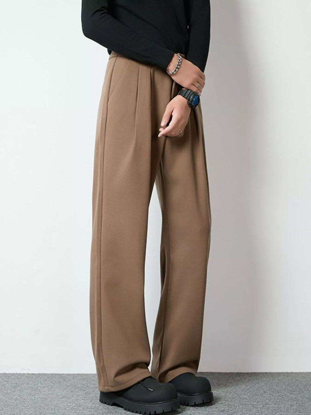 Men's Full Size Wide Leg Pleated Dress Pants Plus Size