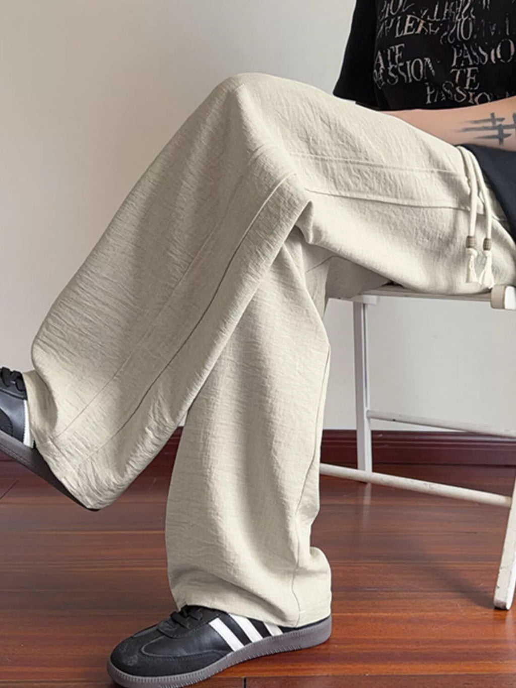 Men's Plus Size Drawstring Loose Fit Pants