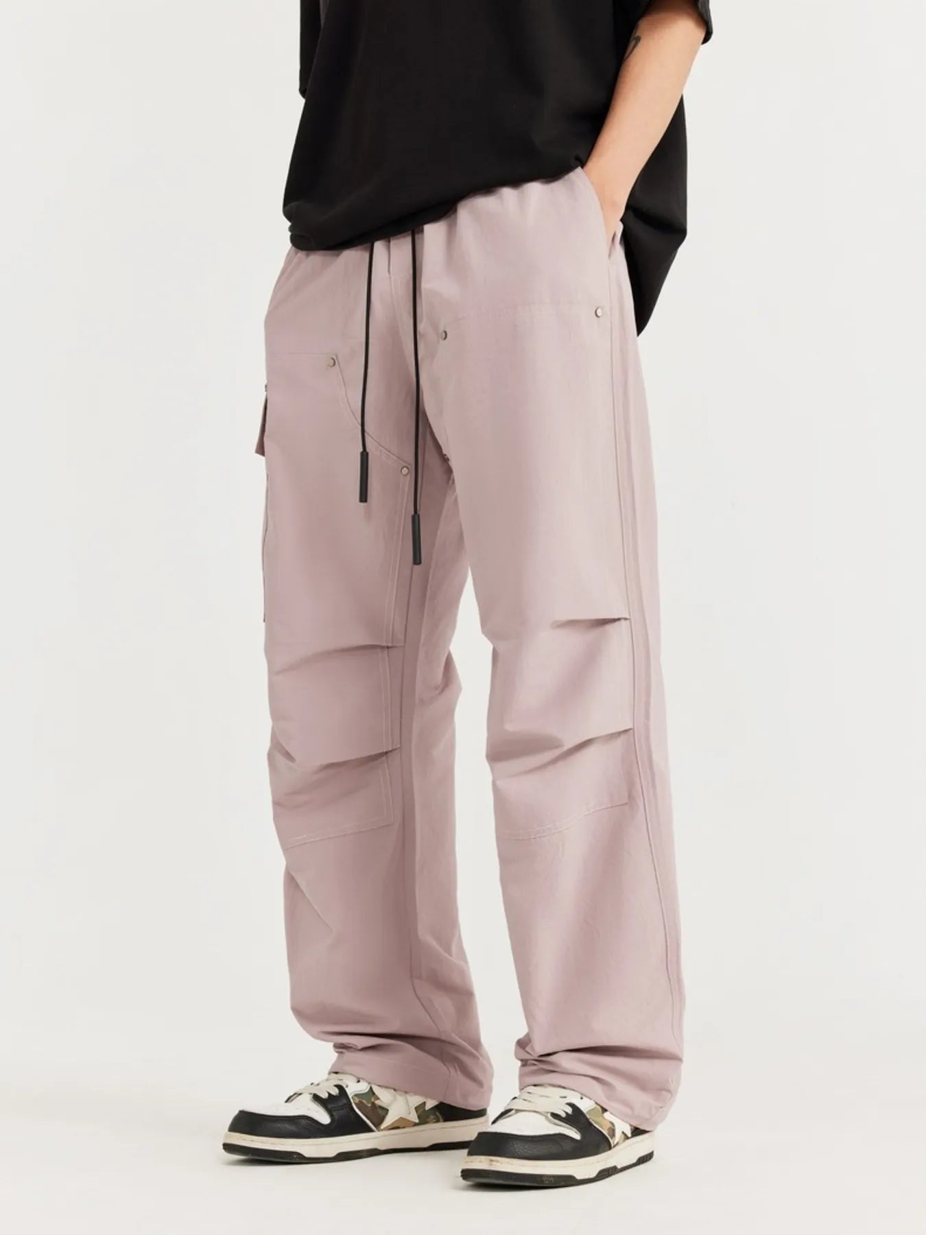 Men's Wide Leg Cargo Pants