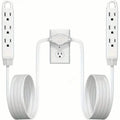 12-Foot Long Extension Cord Power Strip with 6 Feet on Each Side 13A 125V 1625W