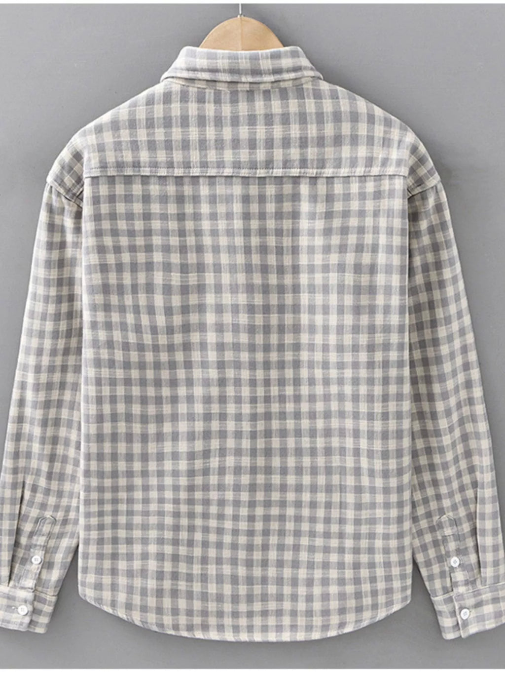 Men's Plus Size Plaid Casual Long Sleeve Shirt