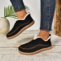 Round Toe Sherpa-Lined Slip-Ons