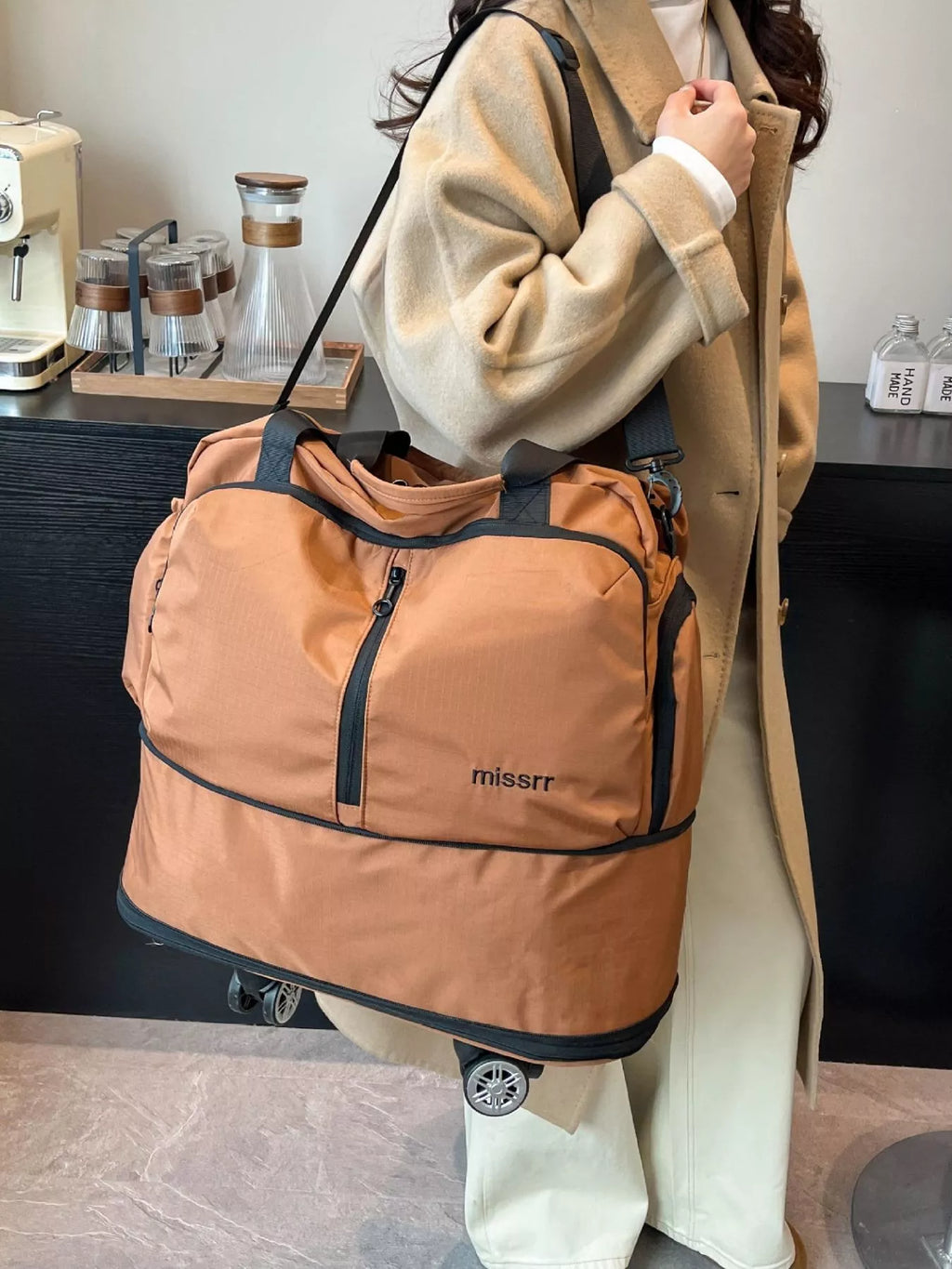 Rolling Nylon Travel Bag