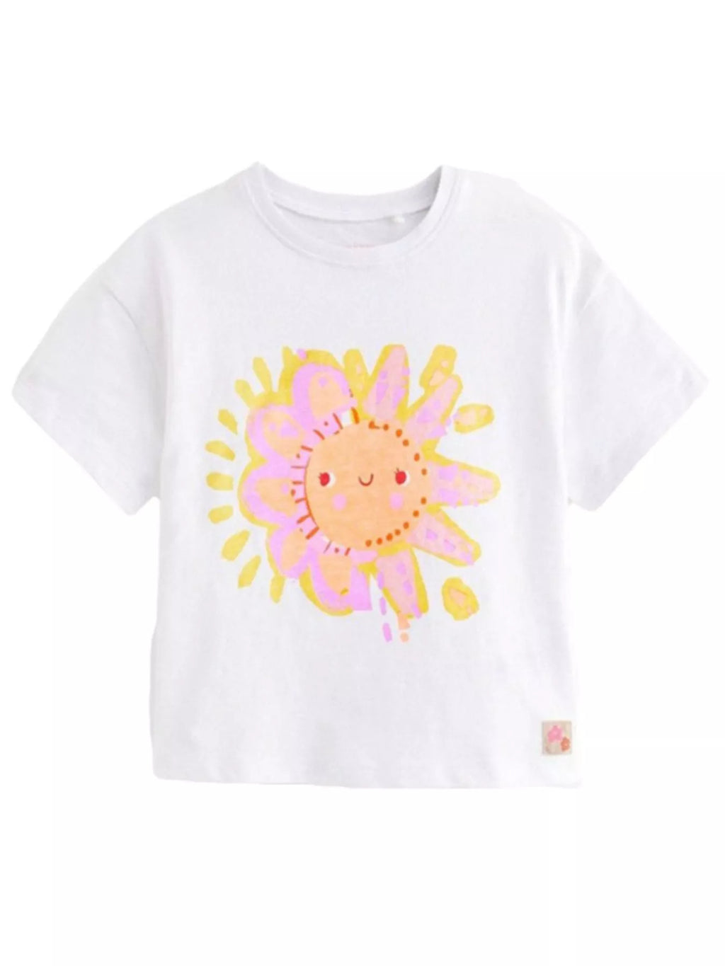 Children's Cartoon Sun Short Sleeve T-Shirt