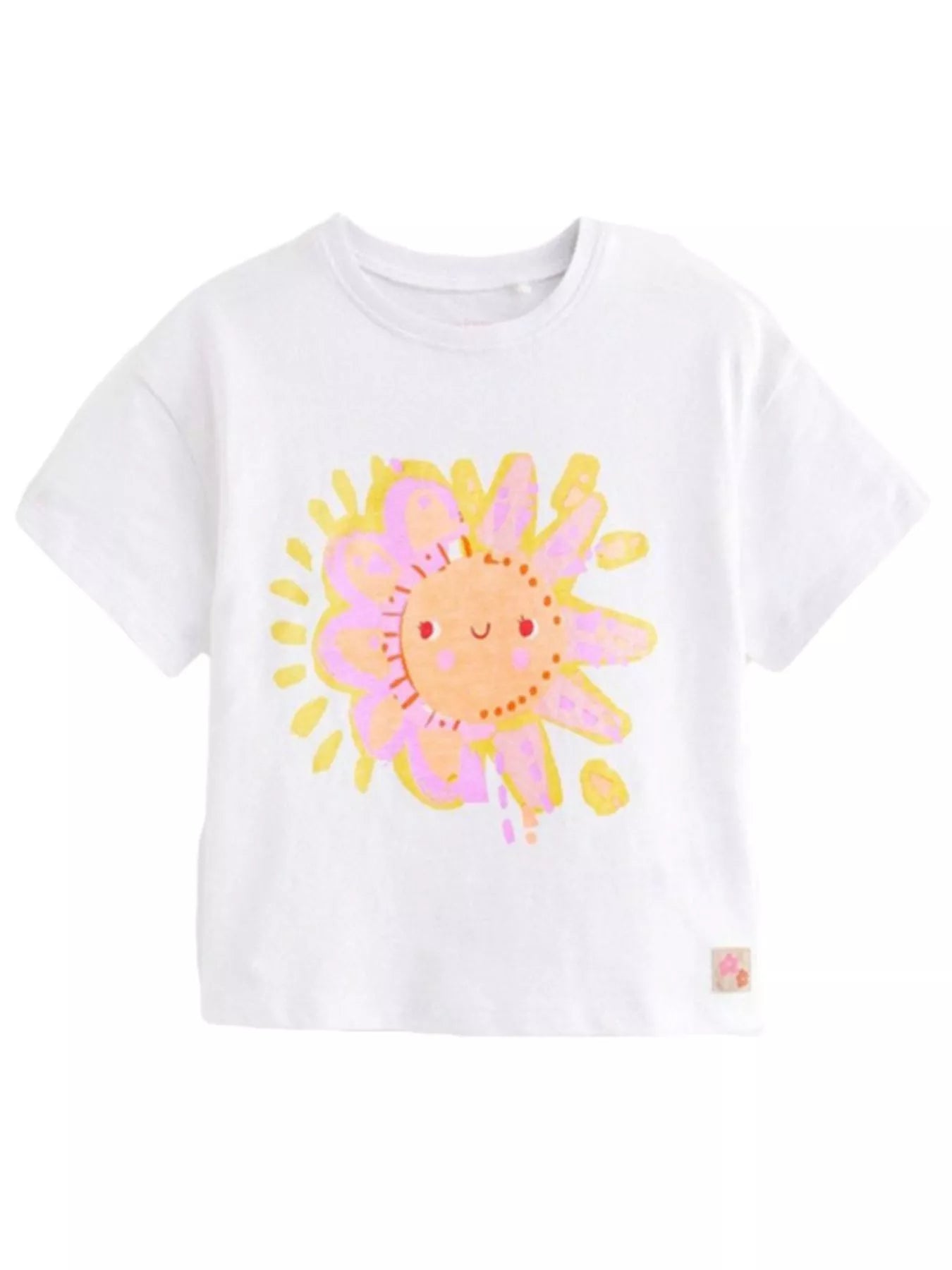 Children's Cartoon Sun Short Sleeve T-Shirt