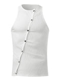 Men's Full Size Cutout Round Neck Tank Plus Size