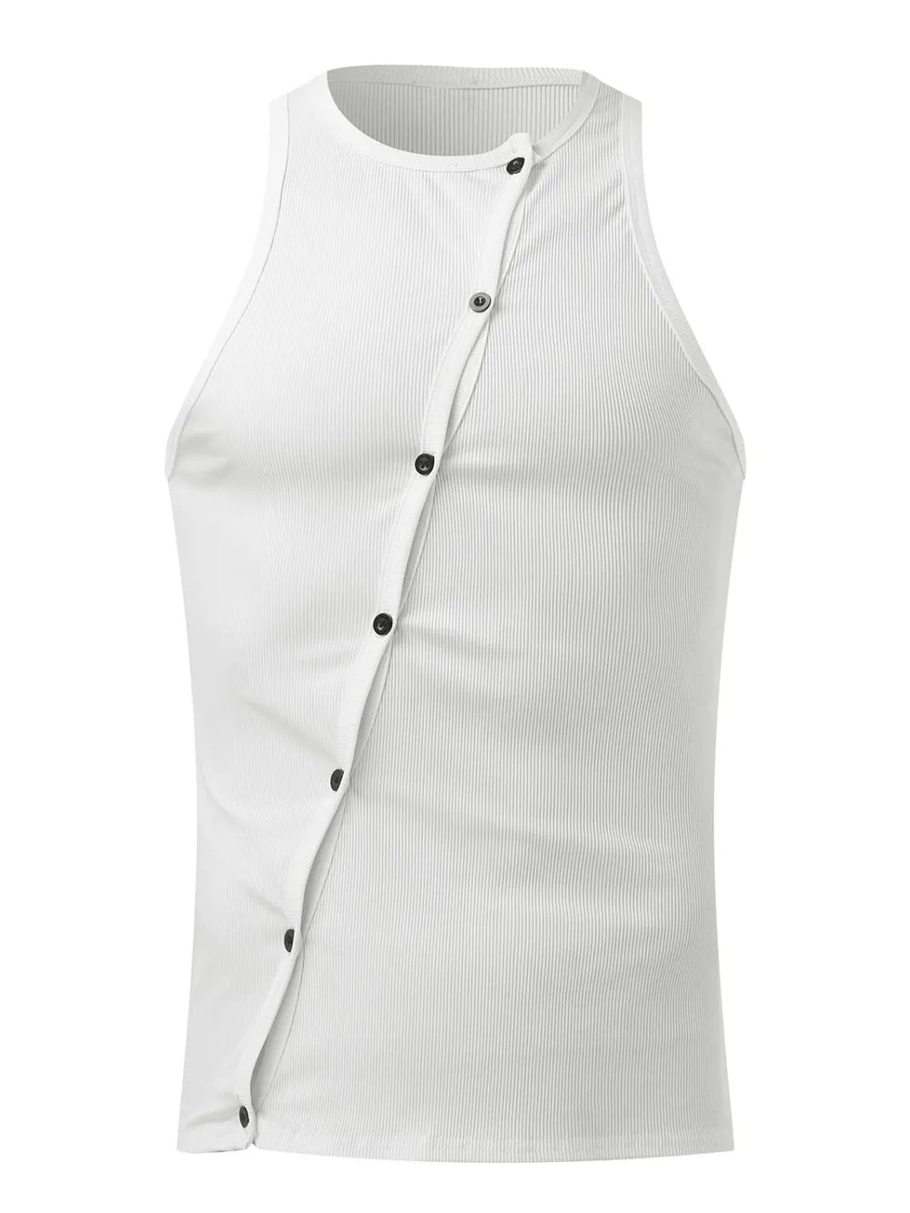Men's Full Size Cutout Round Neck Tank Plus Size