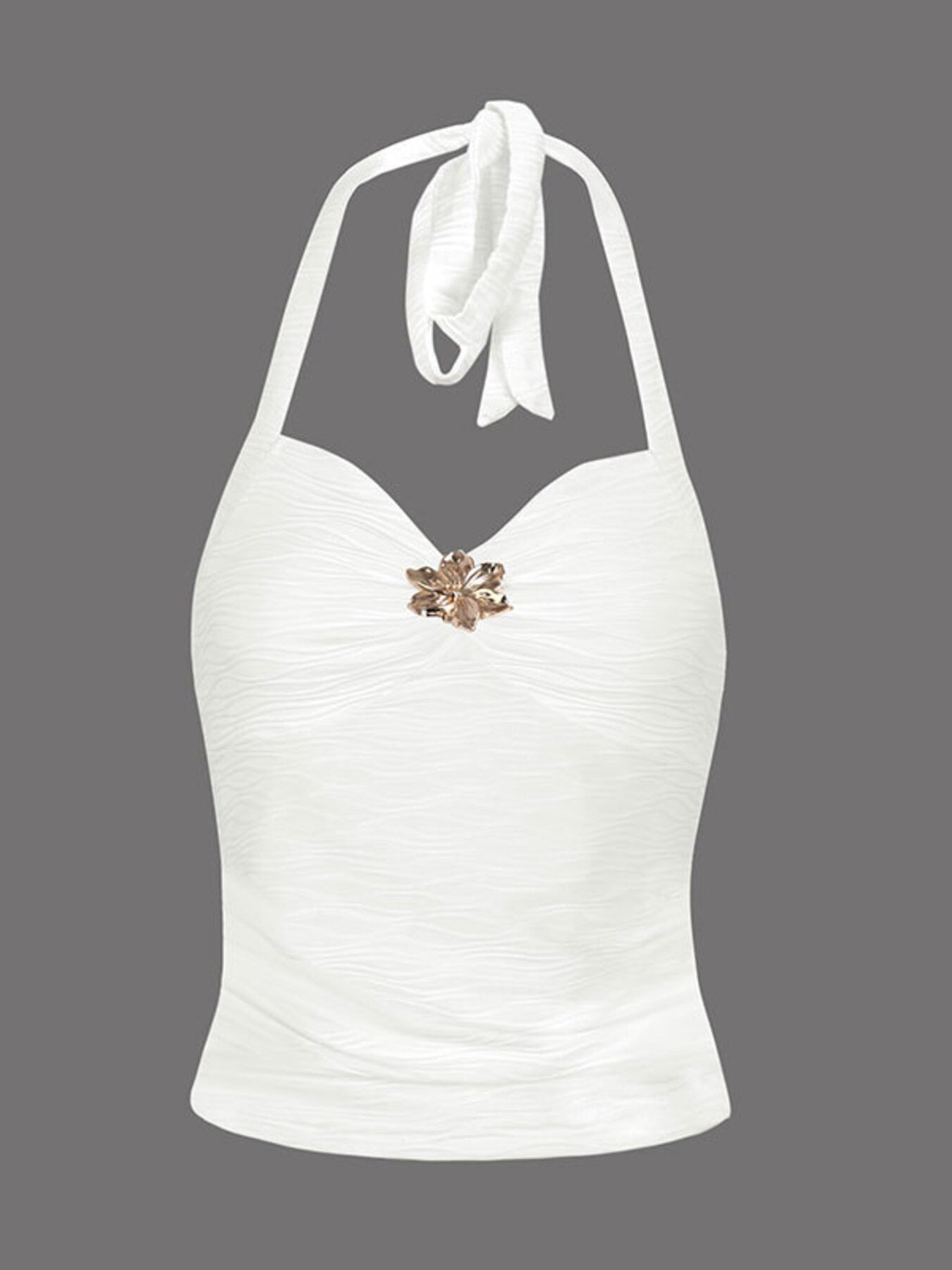 Ruched Halter Neck Cami