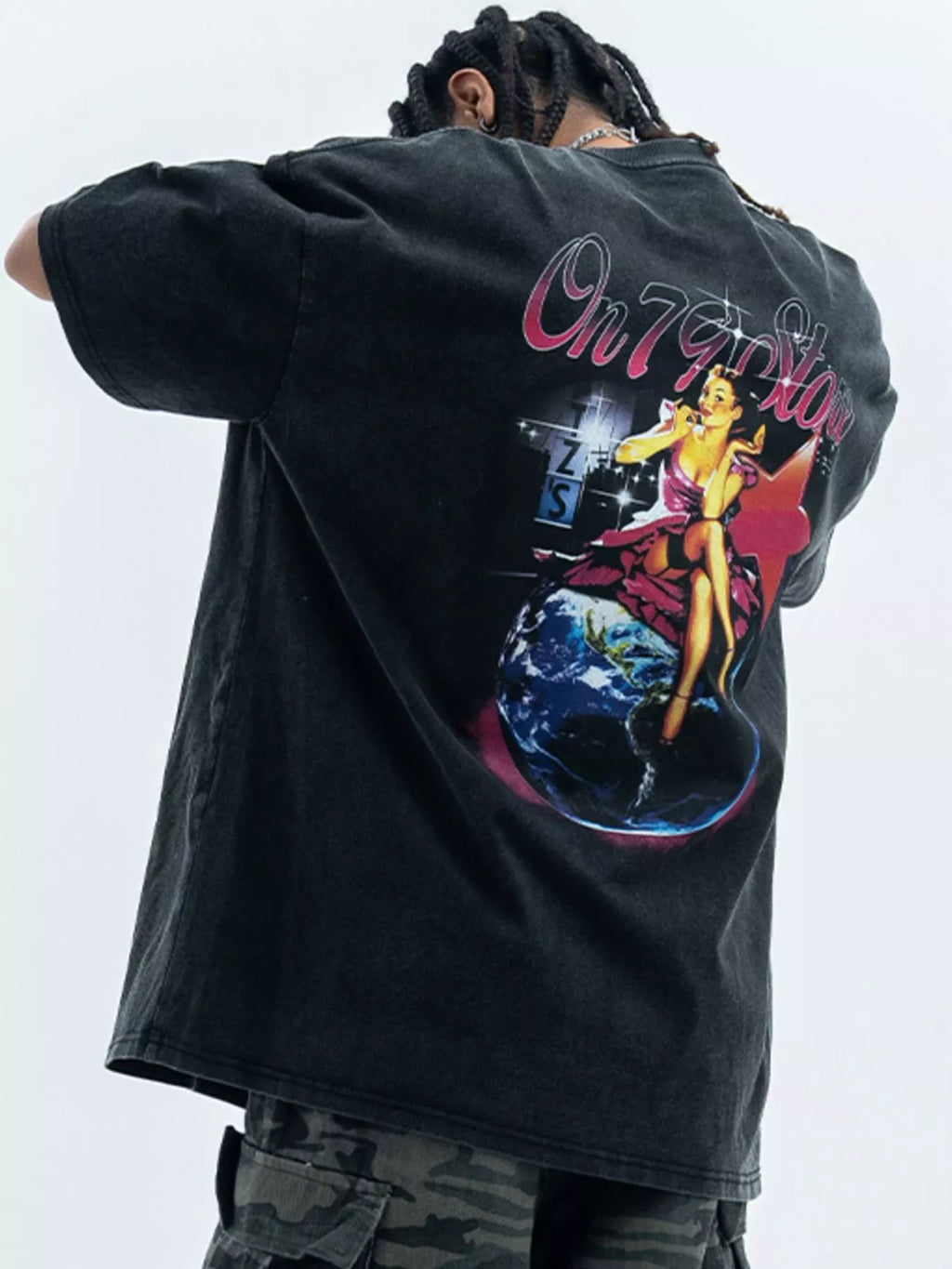 Men's Vintage Graphic Oversized T-Shirt
