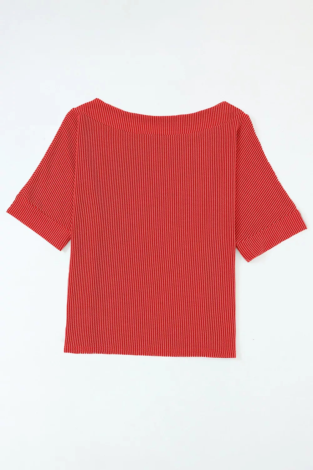 Ribbed Knit Off-Shoulder Blouse