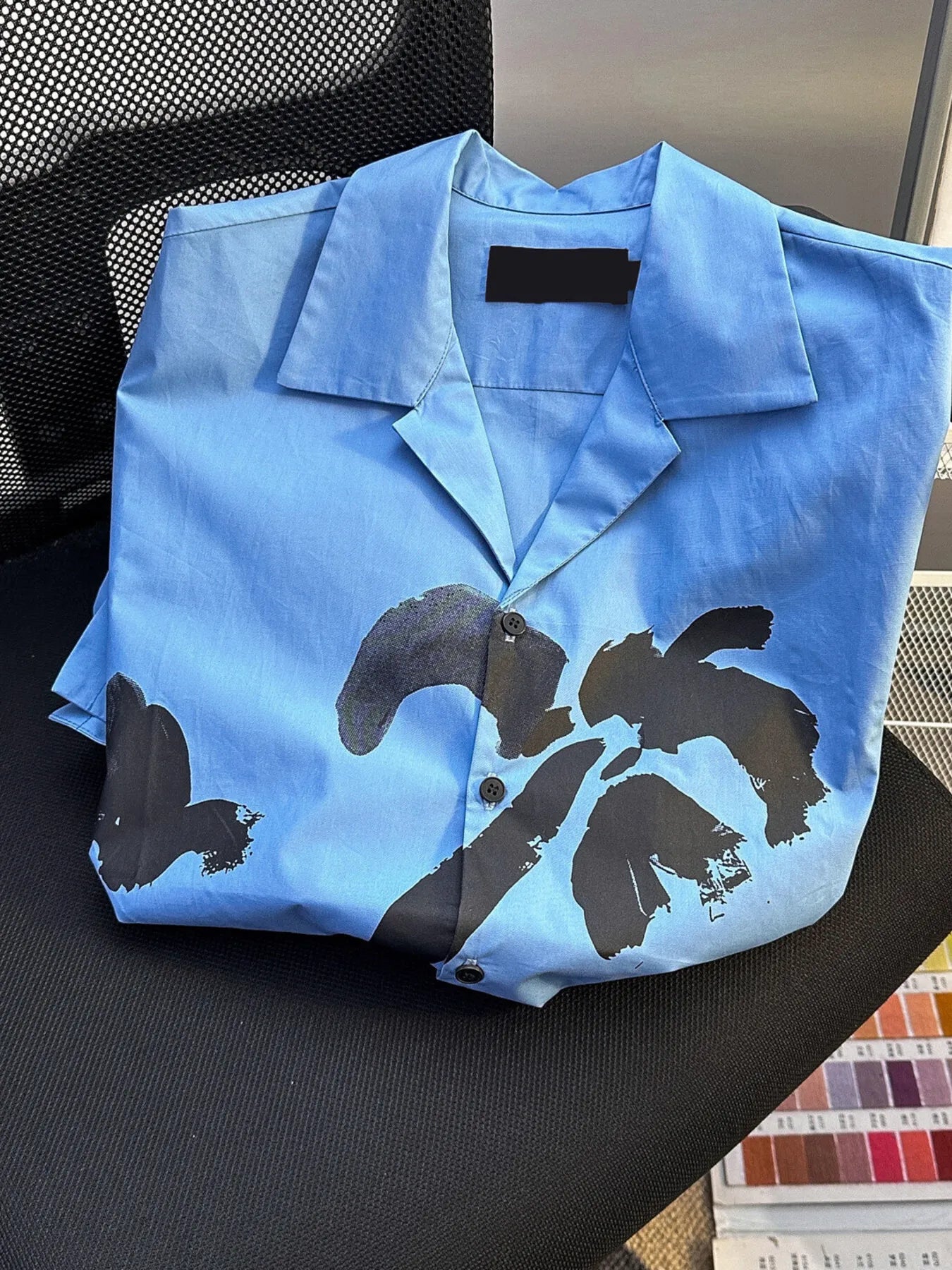 Men's Plus Size Short Sleeve Button-Up Shirt