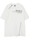 Men's Zip Detail Round Neck T-Shirt