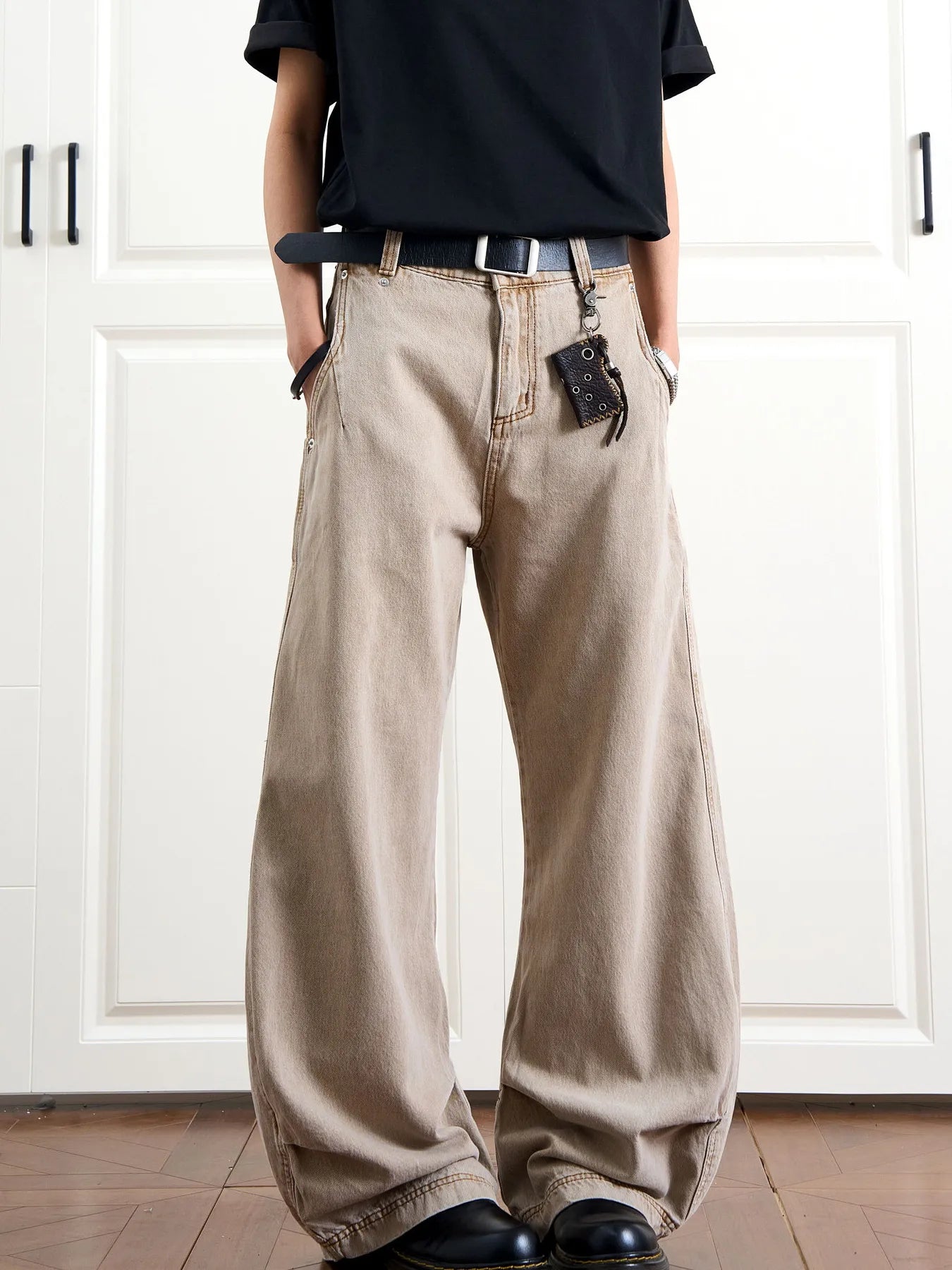 Men's Full Size Wide-Leg Relaxed Fit Jeans Plus Size