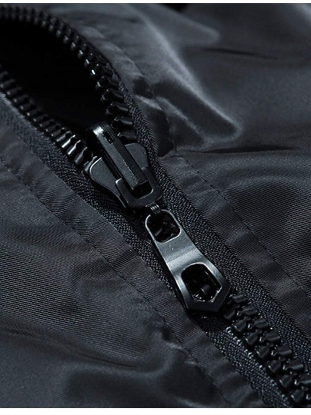 Men's Plus Size Zip Up Long Sleeve Bomber Jacket