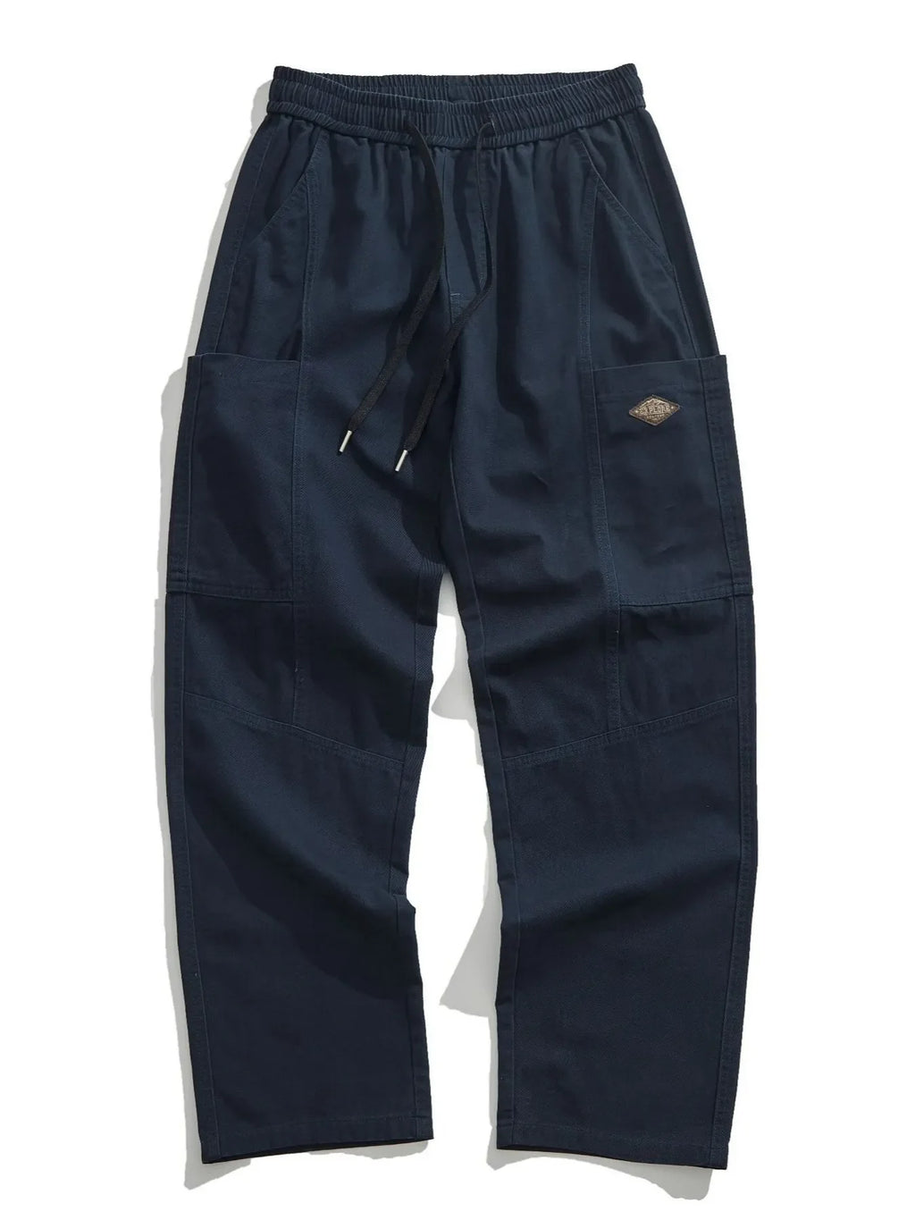 Men's Plus Size Casual Wide-Leg Drawstring Pants