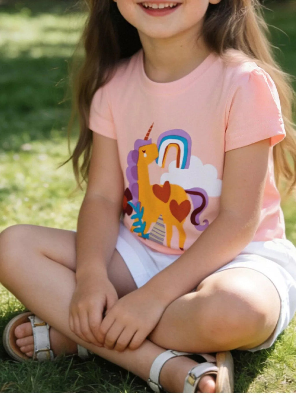 Children's Unicorn Graphic Short Sleeve T-Shirt