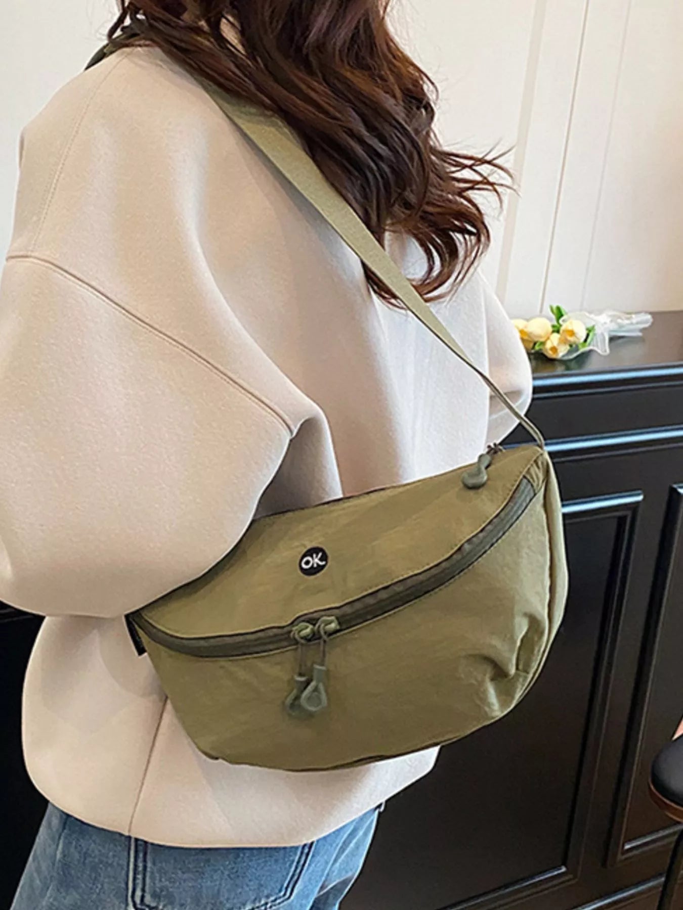 Lightweight Canvas Sling Bag