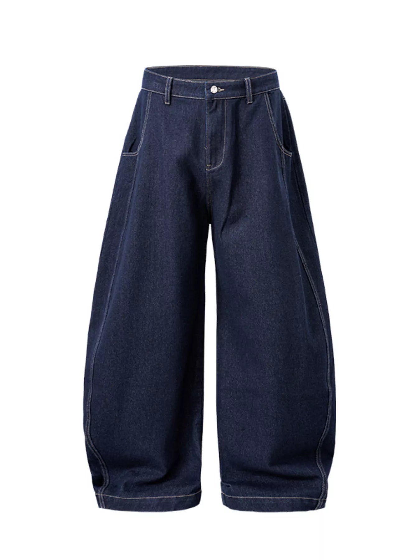 Men's Washed Wide Leg Jeans