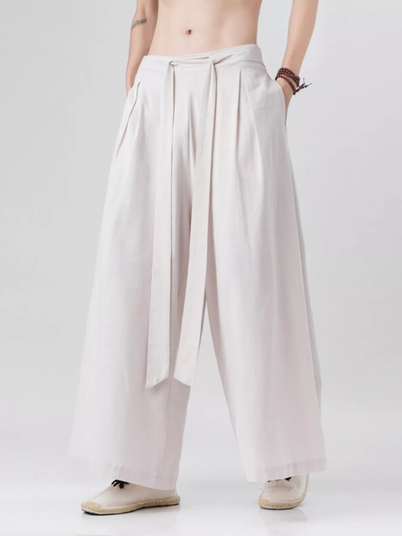 Men's Plus Size Wide Leg Pants