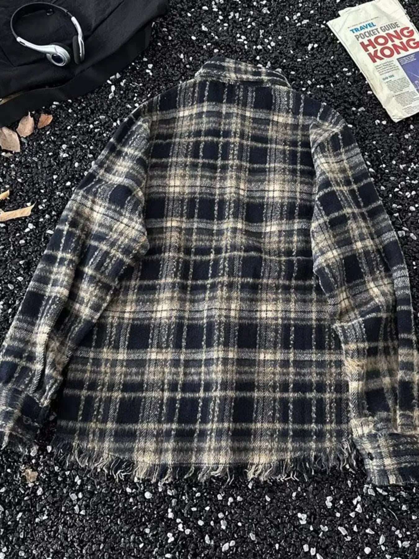 Men's Full Size Classic Plaid Flannel Button-Down Shirt Plus Size
