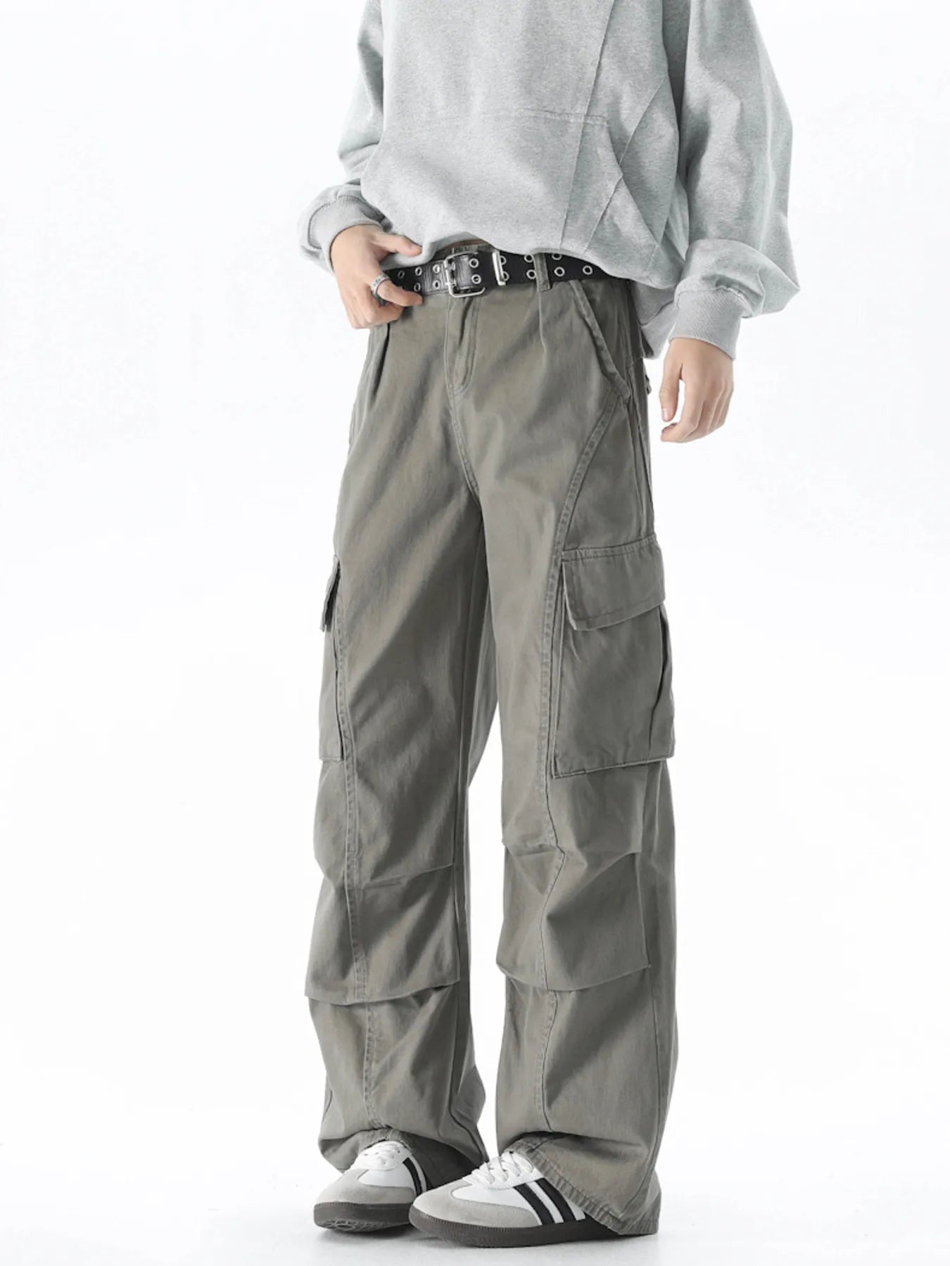 Men's Loose Fit Cargo Pants with Pockets