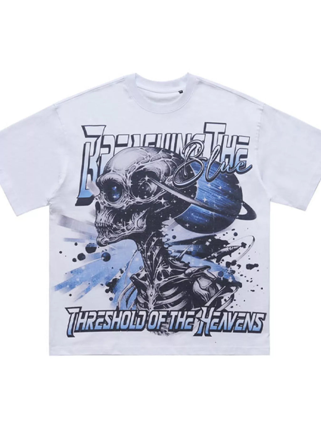 Men's Skull Graphic Round Neck T-Shirt