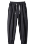 Men's Plus Size Drawstring Wide Leg Joggers