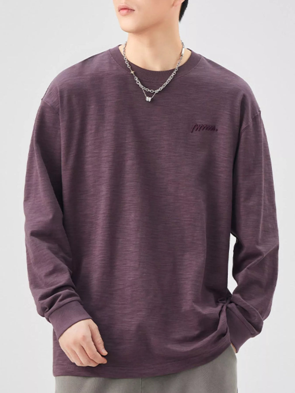 Men's Plus Size Casual Long Sleeve T-Shirt