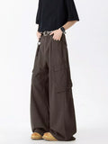 Men's Full Size Wide Leg Cargo Jeans Plus Size