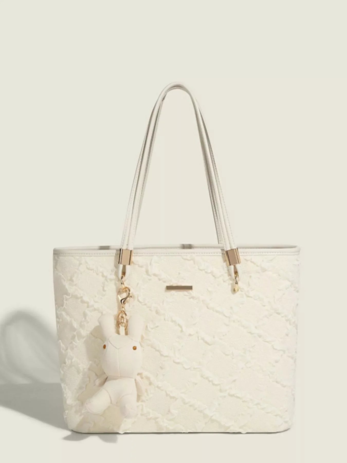 Textured Tote Shoulder Bag