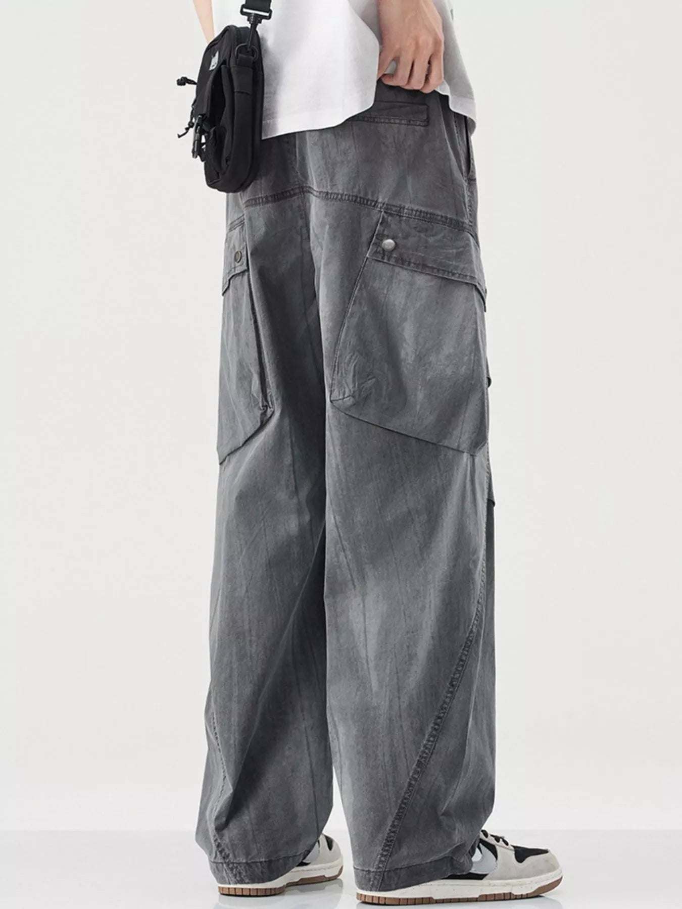 Men's Wide Leg Drawstring Pants