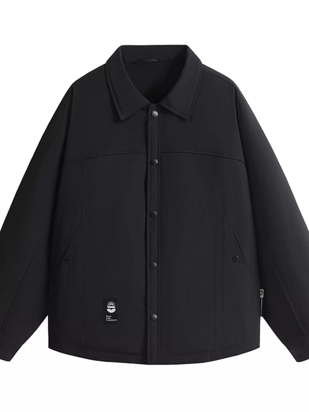 Men's Plus Size Casual Snap-Down Lightweight Jacket