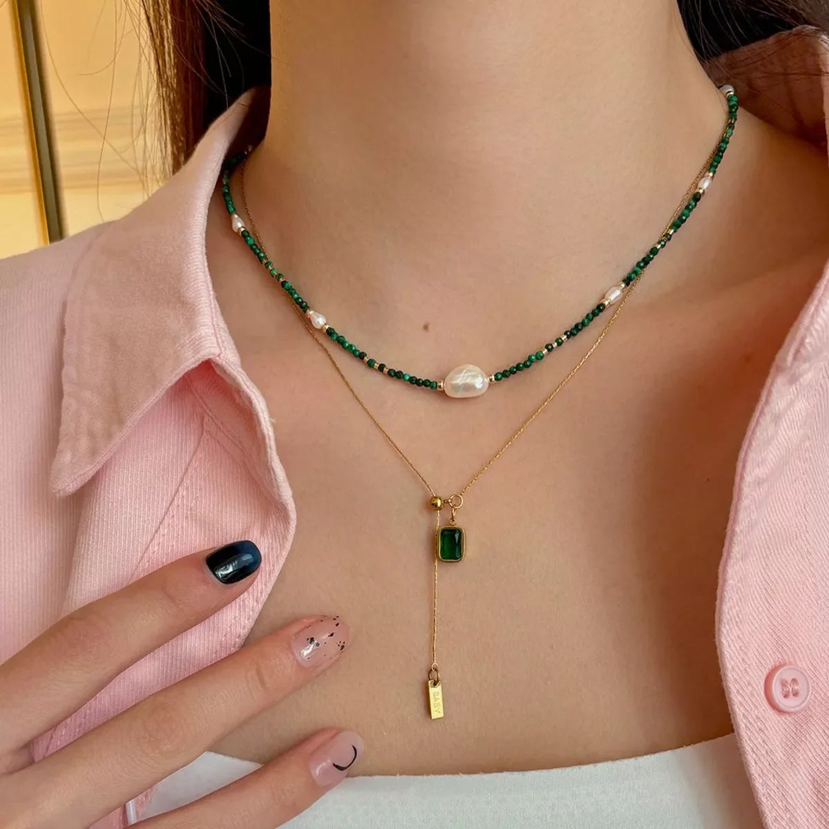 Pearl & Beaded Necklace